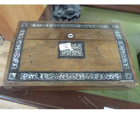 Mother of Pearl inlay Rosewood writing slope