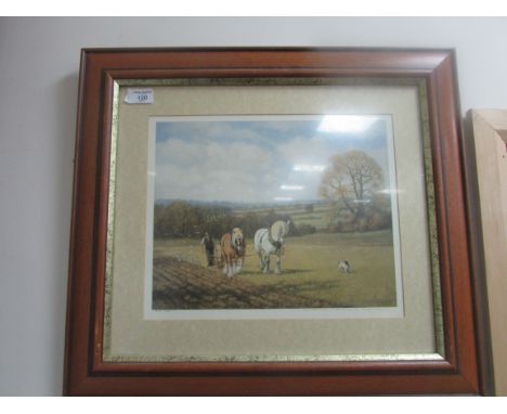 Limited edition print 'Plough of The Sussex' by Anthony Richard 276/350