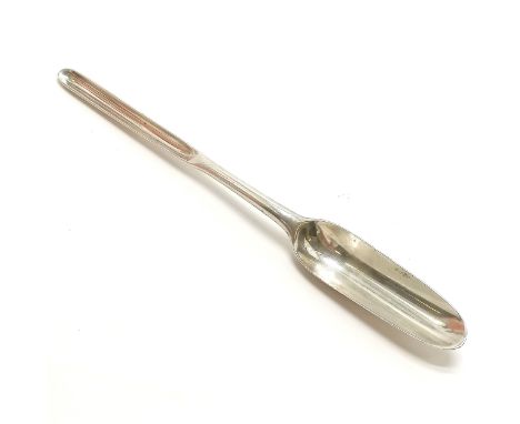 Antique 1770 silver marrow scoop by lady silversmith ~ Elizabeth Tookey - 21.5cm long &amp; 42.8g - has a couple of light scr