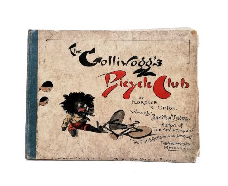 1903 book - The Golliwogg's Bicycle Club by Florence K Upton ~ loose pages &amp; separated from cover &amp; missing pages 