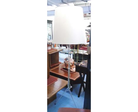 ENRICO FRANZOLINI STANDARD LAMP, by Pallucco, having a large shade, adjustable metal tripod, 210cm H.