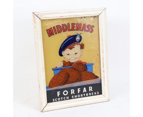 A Vintage Middlemass Forfar Scotch Shortbread illuminating shop window advertising sign, height 31cm 