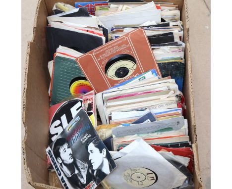 Various Vintage vinyl 45s and singles (boxful) 