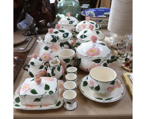 Villeroy &amp; Boch Wild Rose pattern tureens, teapot, butter dish etc 