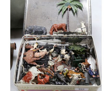 Vintage Britains and other painted lead animals etc 
