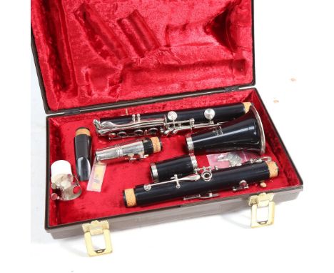 A Vintage Buffet Yvette clarinet, in fitted case 