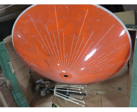 A vintage retro light fitting 