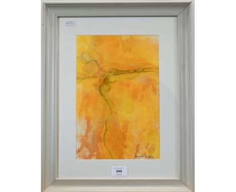 Veronica Seagren - Sea 01, The Golden Road to Samarkand, mixed media, signed, 30 x 20 cm