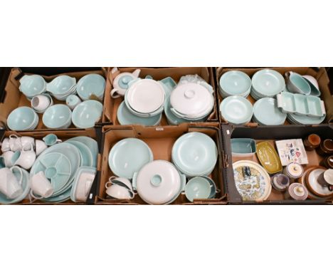An extensive set of Poole Pottery 'Ice Green and Seagull' tableware - approx 200 pieces to/w various other Poole ware (6 boxe