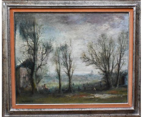 Guy Cambier (1923-2008) - Children playing in a clearing, oil on canvas, signed lower left, 79 x 98 cm ARR may be applicable