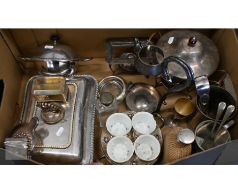 A Mappin &amp; Webb Prince's Plate wine-bottle holder to/w other ep wares including egg-boiler, entrée dish, muffin dish etc 