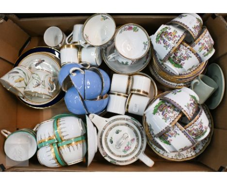 An early 20th century Copeland Spode for Harrods 'Old Bow' tea service, to/w various other tea and coffee wares including a V