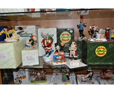 NINE BOXED LIMITED EDITION ROBERT HARROP DESIGNS 'BEANO, DANDY CHRISTMAS' SCULPTURES, comprising a 2001 BDCS01 Plug &amp; Wil
