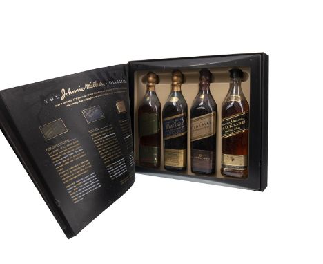 THE JOHNNIE WALKER COLLECTION (4X20CL) Blended Scotch Whisky Includes Johnnie Walker Blue Label (43%), Johnnie Walker Gold La