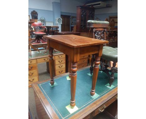 An Inlaid Mahogany Lamp Table, 58cm by 40cm by 63cm