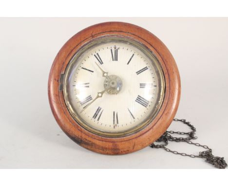 A 19th Century 'Postmans' alarm wall clock