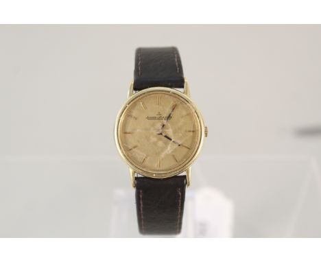 An 18ct gold mens Jaeger-LeCoultre wristwatch