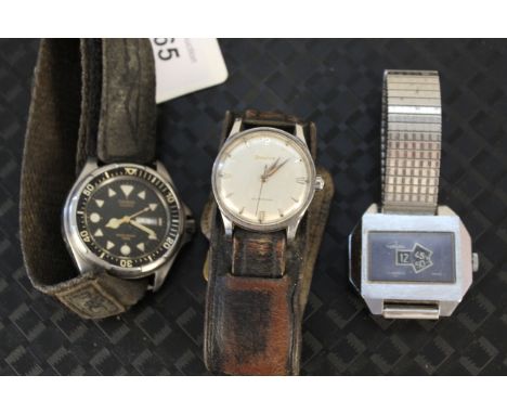 A Bulova automatic, Casio quartz diving style watch, Casio quartz plus a Gladius jump watch