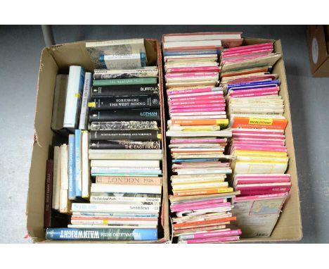 A selection of hardback and other books, primarily relating to Britain, titles including: Scotland, by Hamish Brown; The Lake