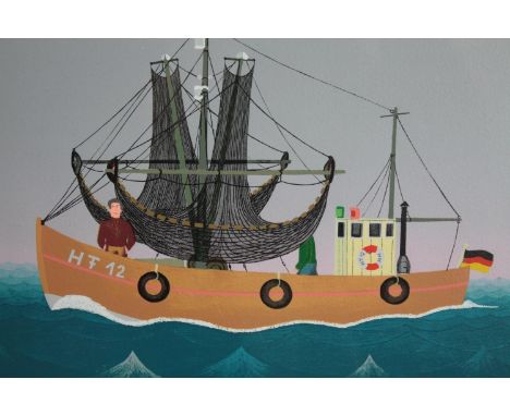 Lithograph. Signed indistinctly lower right and dated 1974. Edition of 120 copies. Framed. H.40 W.49cm. 