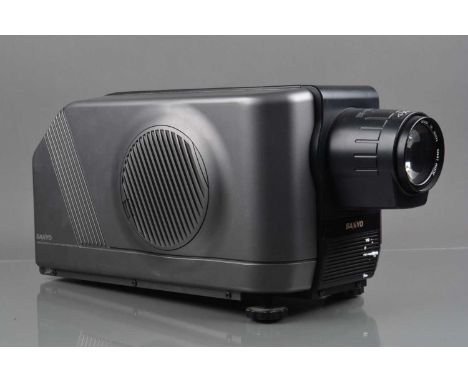 A Sanyo PLC-200PB LCD Video Projector,  untested, body G, with 25-300mm Zoom lens, elements G-VG, remote, additional lamp, ou