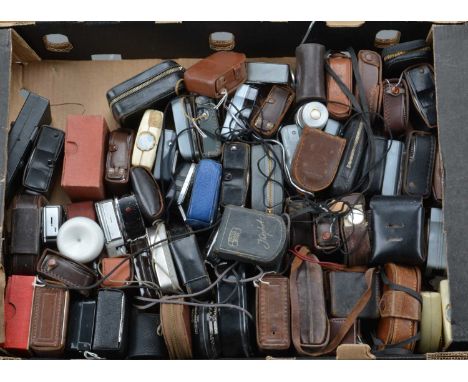 A Tray of Light Meters, manufacturers include Weston, Zeiss Ikon, Kalimar, Gossen and other examples