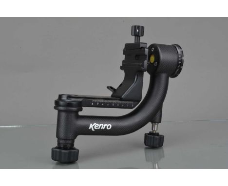 A Kenro GHC1 Carbon Fibre Gimble Tripod Head, all moves freely, VG