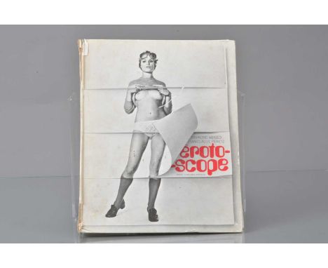 Erotoscope Flip Book by Raymond Abigeo &amp; Jean Claude Peretz, rare 60's fashion flip book, features full length black &amp