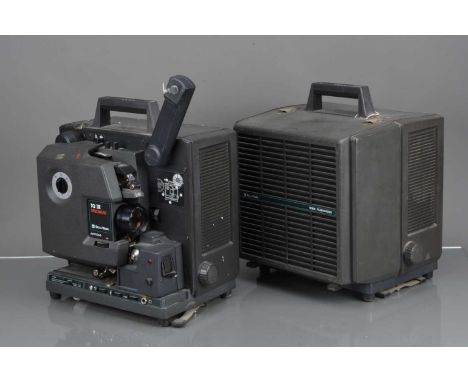 Two Bell & Howell TQ III Cine Specialist 16mm sound Projectors,  untested, a 1694 & 1695, G, both with Bell & Howell 2"/51mm 