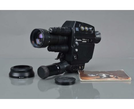 A Beaulieu 5008-S Multispeed Super 8 Cine Camera, untested, body G, small ding to top edge of camera body, with Schneider Kre