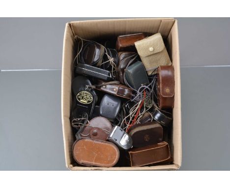 A Box of Light Meters, manufacturers include Weston, Gosen, Nebro, Etalon, Ever and other examples, a quantity