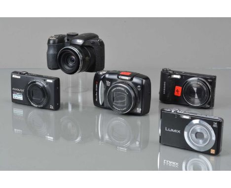 A Group of Digital Cameras, a Fujifilm Finepix S2750 HD, powers up, shutter working, display working, flash working, G-VG, Lu