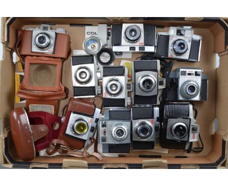 A Tray of Kodak Cameras, two Kodak Bantam Colorsnap, one Bantam Colorsnap II, three Colorsnap 35, one Auto Colorsnap, one 44B