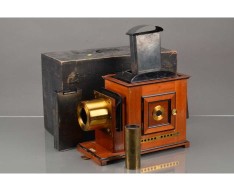 A Perken Son & Co Ltd Optimus Oil Fuelled Magic Lantern, G-VG, with Optmus oil fuelled element, chimney, sliding draw tube le