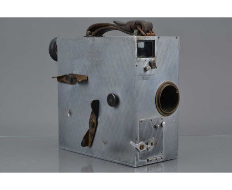 A Newman & Sinclair Auto Kine 35mm Cine Camera Body, serial no 369, spring drive working, motor runs, missing film door lock 