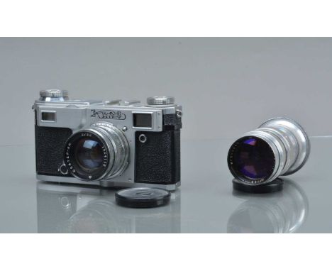 A Keiv IIA Rangefinder Camera, shutter working, sluggish in slow speeds, self timer springing back, not working, rangefinder 