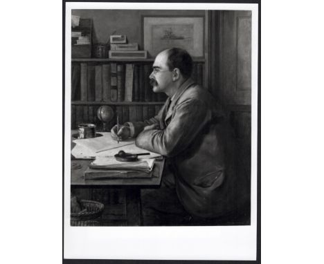 PHOTOGRAPH OF RUDYARD KIPLING FOR NATIONAL PORTRAIT GALLERY LONDON