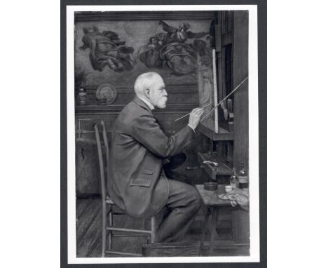 PHOTOGRAPH OF PAINTING OF SIR EDWARD POYNTER FOR NATIONAL PORTRAIT GALLERY LONDON