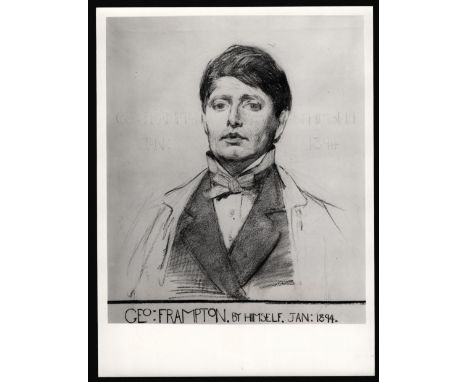 PHOTOGRAPH OF DRAWING OF SIR G.H. LEWIS FOR NATIONAL PORTRAIT GALLERY LONDON