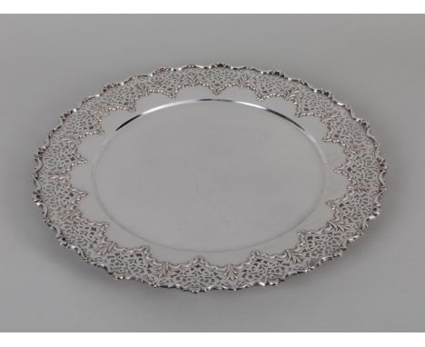 Runder Présentoir, Bruckmann und Söhne, Heilbronn, 2. Hälfte 20. Jahrhundert 800/- Silber; Gewicht: ca. 1060 g; runder Anbiet
