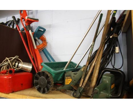 Assorted gardening tools