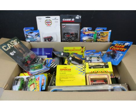 Mixed collection of boxed / carded diecast models, to include Mattel Hot Wheels, Corgi, Oxford Diecast, Shell Collection, Lle