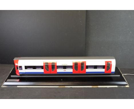 Scale model of a London Underground Victoria Line 2009-Stock driving motor car. Produced by Bombardier, presumably as a proto