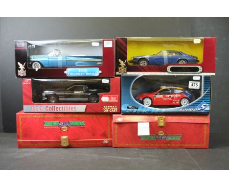 Two boxed Guitoy Miniatures Collection 1:18 diecast models to include 68570 Chrysler Atlantic, 65865 BMW 327 Cabrio 1937, plu