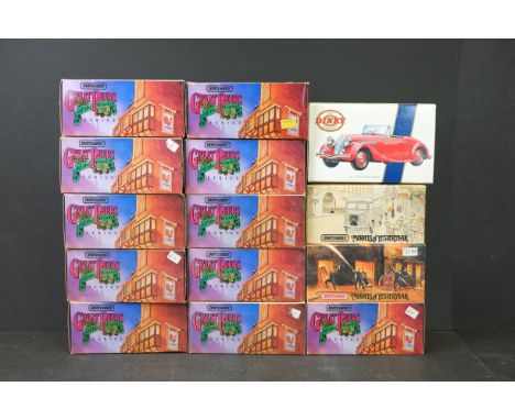 Thirteen boxed diecast Matchbox Models Of Yesteryear, to include Great Beers Of The World, together with a boxed Dinky Collec