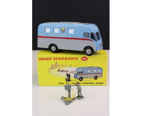 Boxed Dinky Supertoys 987 ABC TV Mobile Control Room diecast model with cameraman &amp; camera, diecast excellent, box ex 