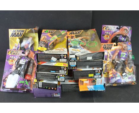 14 Boxed &amp; carded Hasbro Action Man Figures to include 76529 Dr.X, 2 x 89577 Dr.X, 2 x 27559 Dr.X, 12749 Doctor X, 47174 