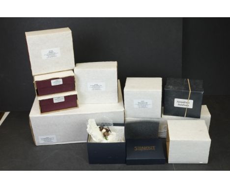 Nine boxed Steadfast metal figures and sets to include SF124 Two Elephant Gun Set &amp; Crew, SF45 Changing the Guard Glouces