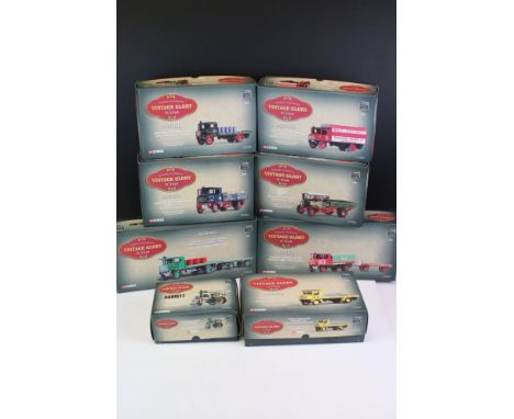 Eight boxed Corgi Vintage Glory ltd edn models to include 80006 Sentinel DG4 Steam Wagon with Barrels McMullen Brewery, 80203
