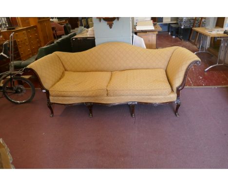 Classic walnut framed French sofa